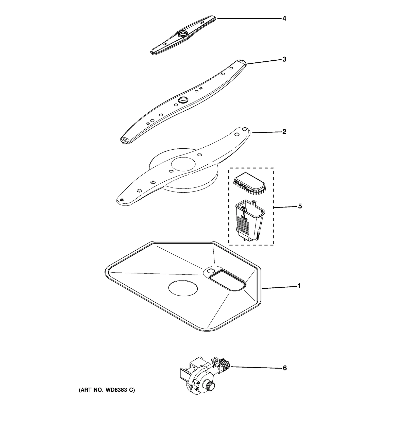 Upper Spray Arm Assembly