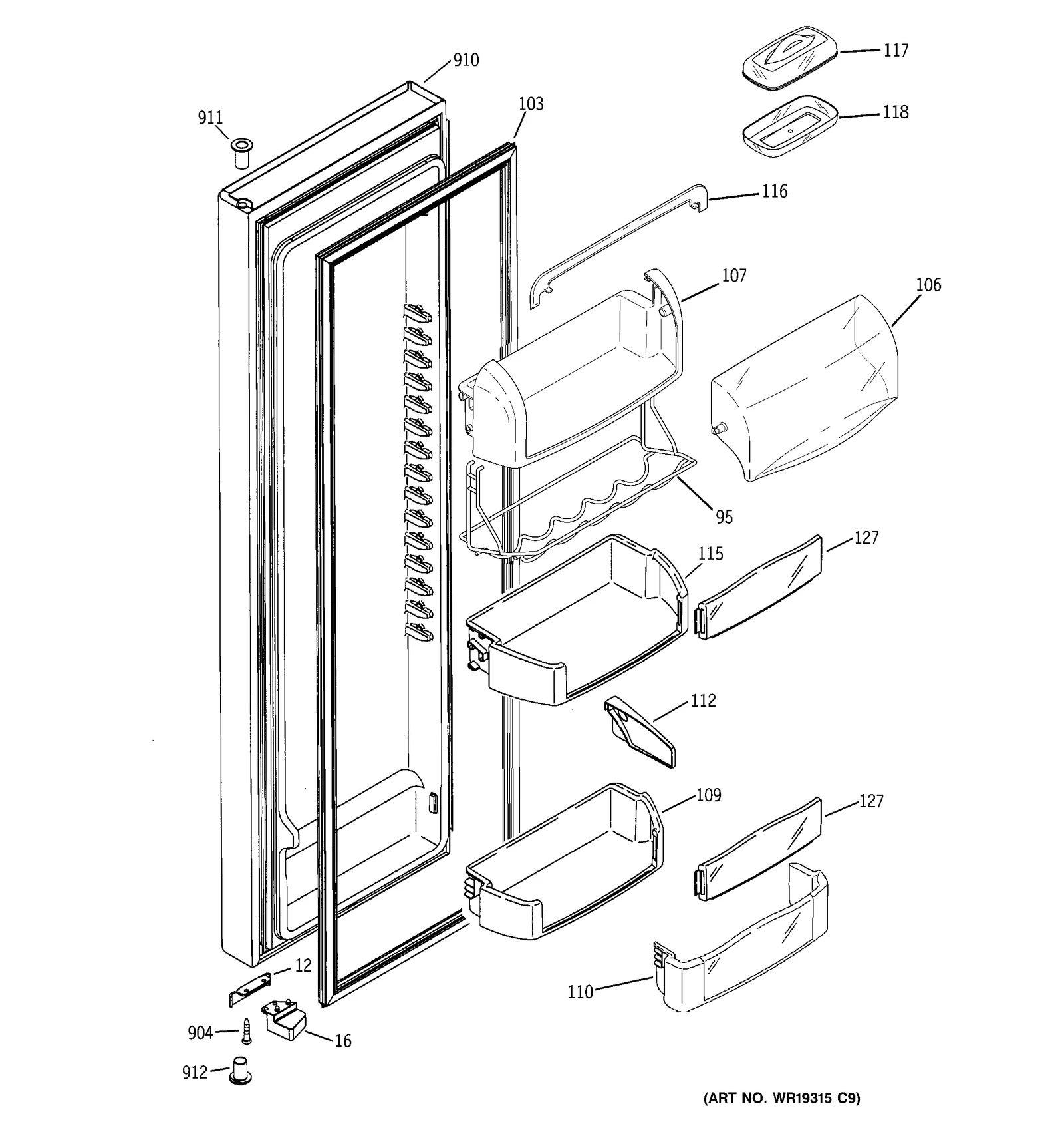 Flat Door Foam Assembly