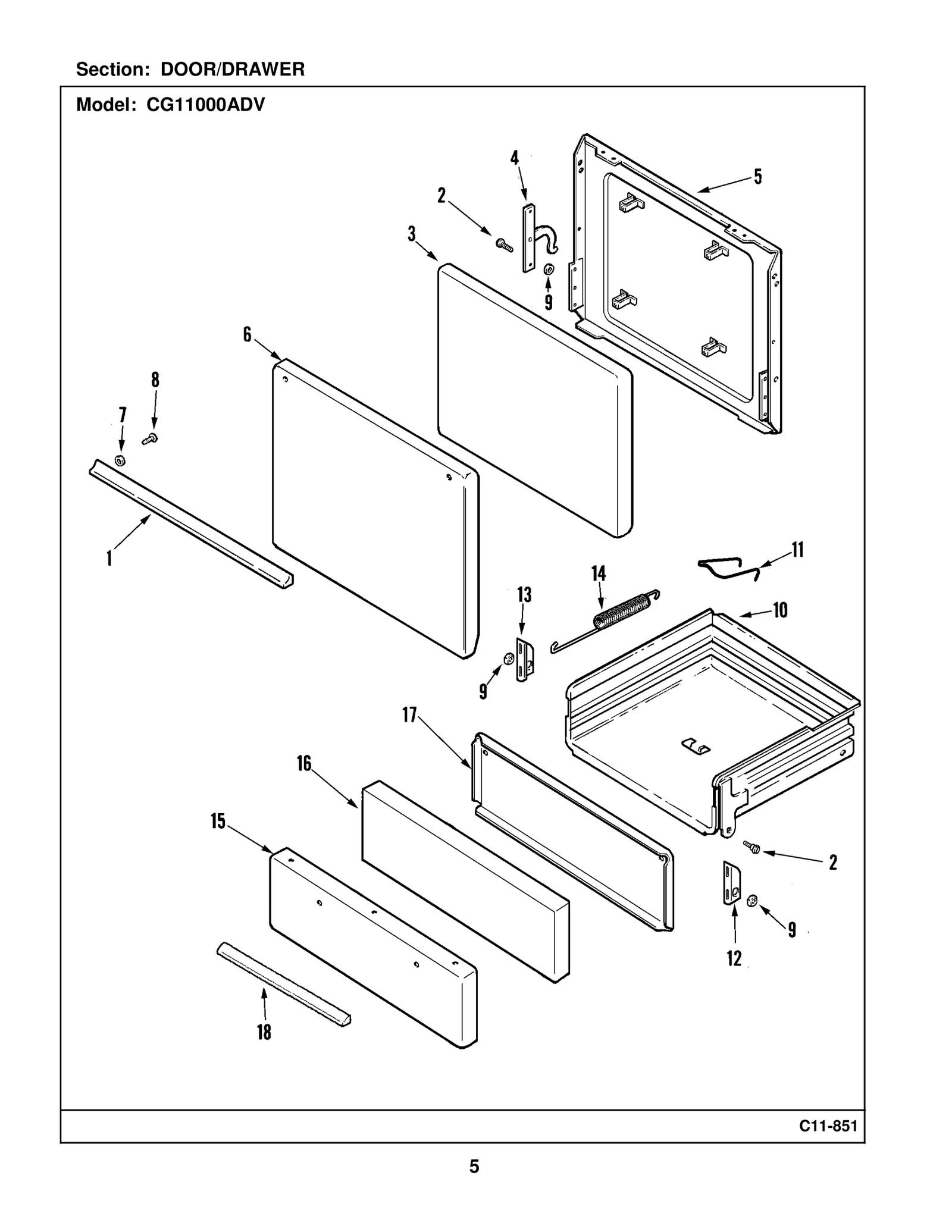 Broil Hinge
