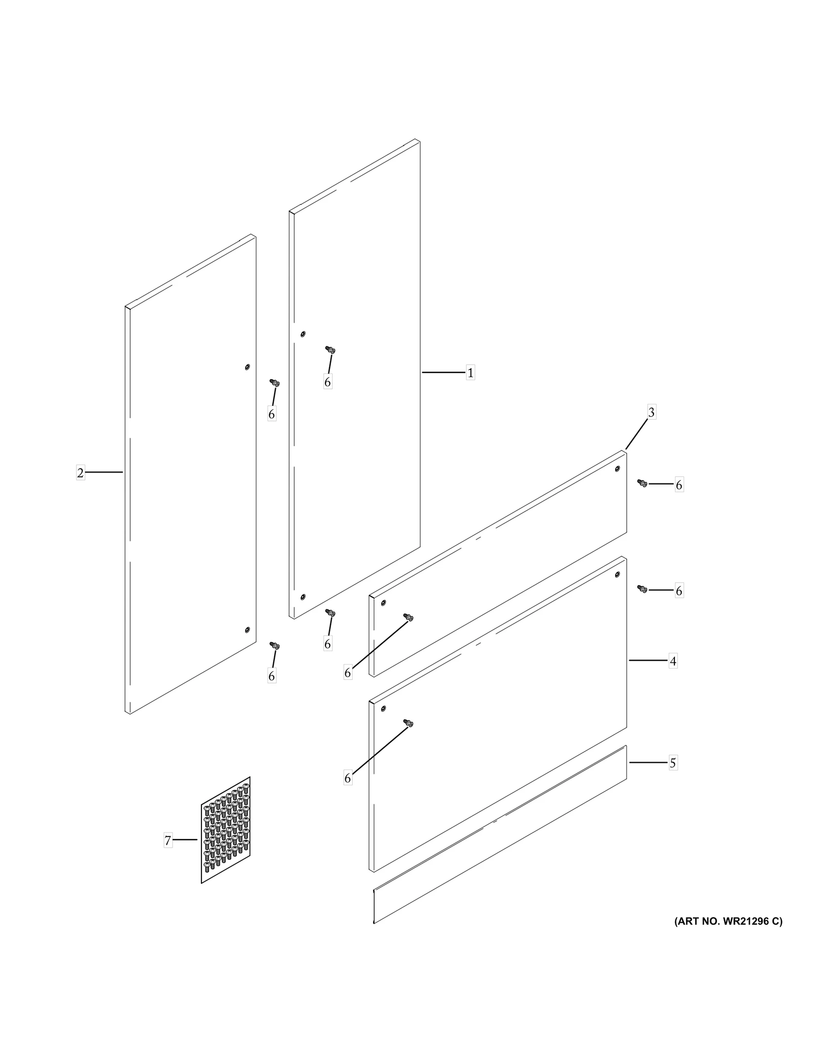 Stainless Door Wrap Left Swing