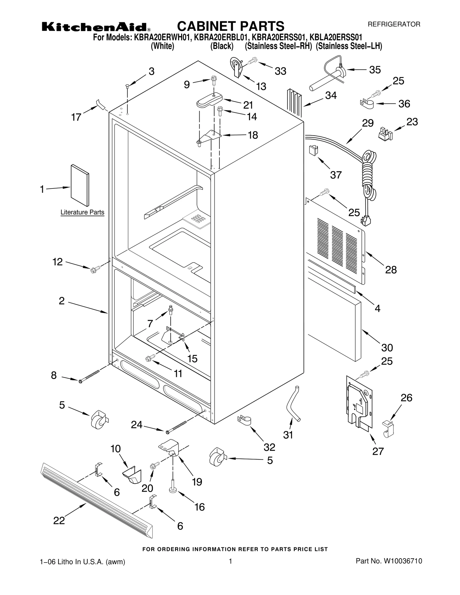 CABINET PARTS