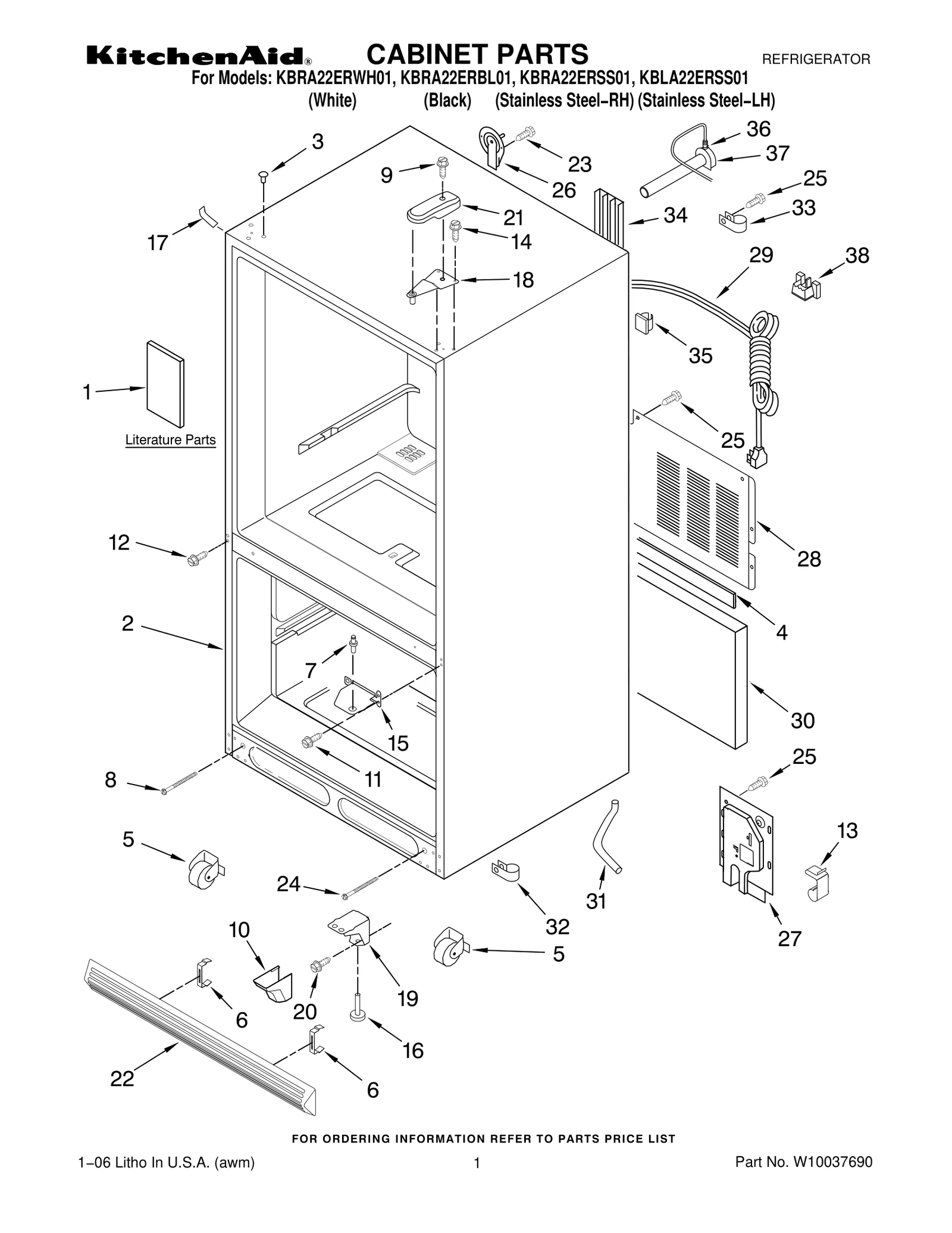 CABINET PARTS