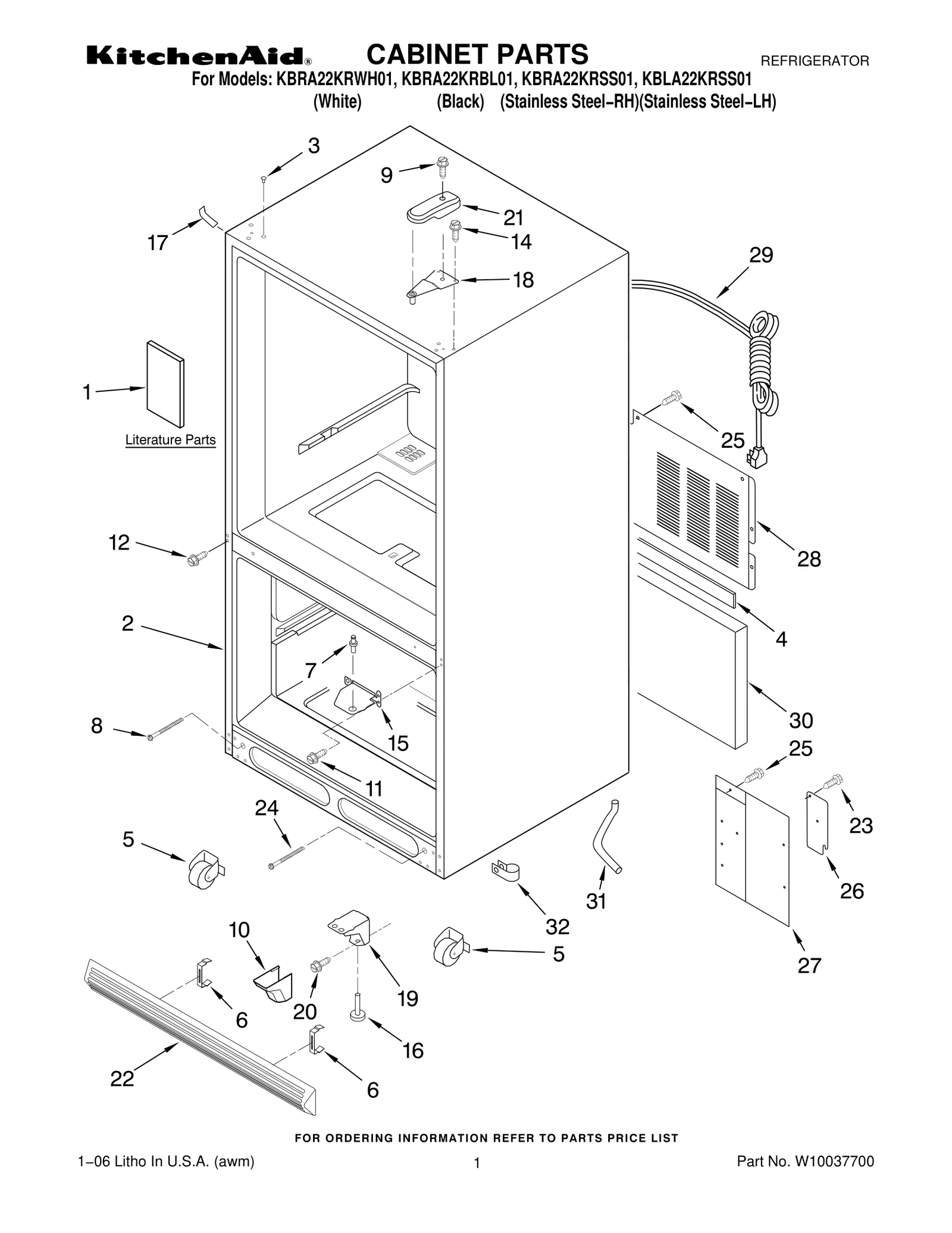 CABINET PARTS