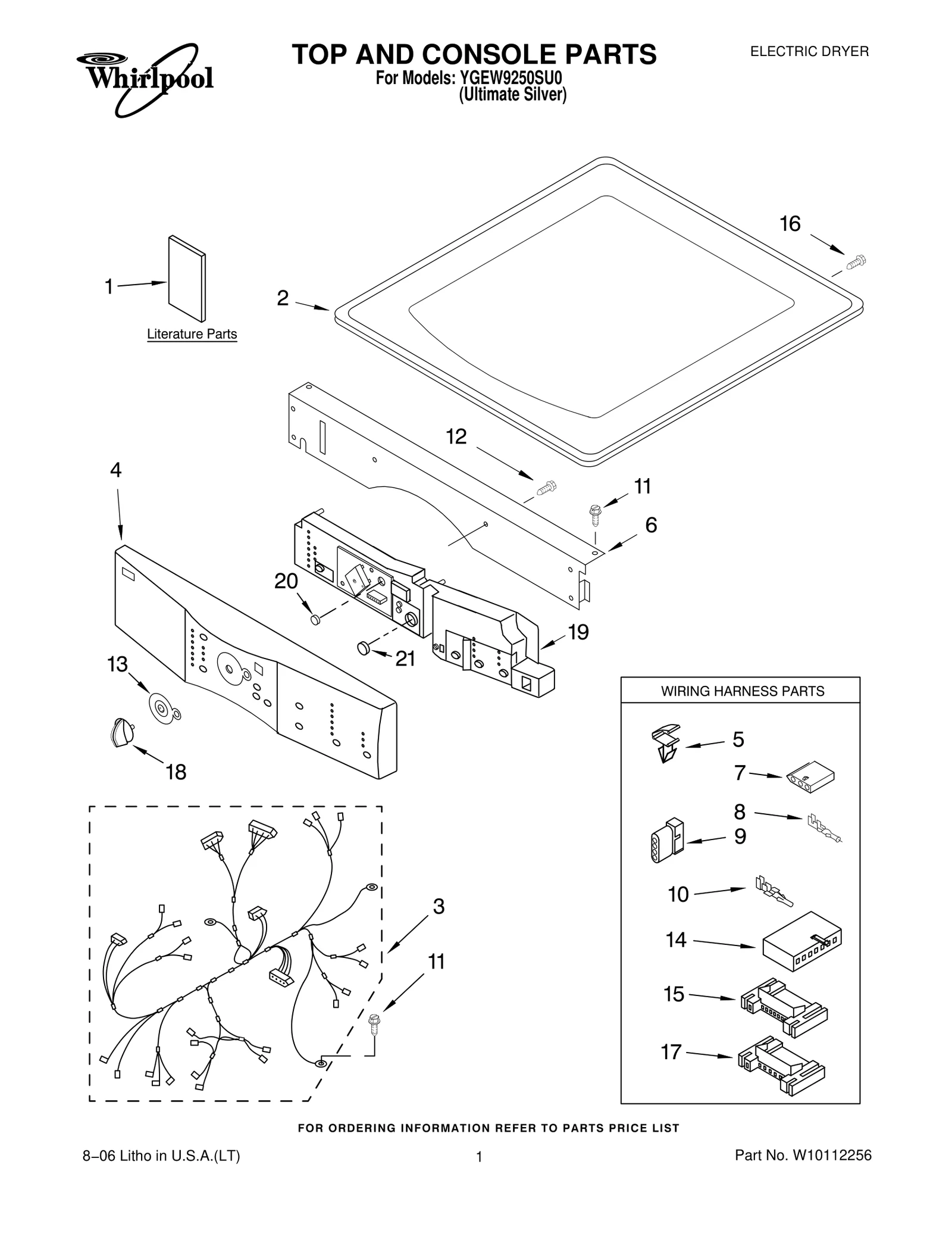 TOP AND CONSOLE PARTS