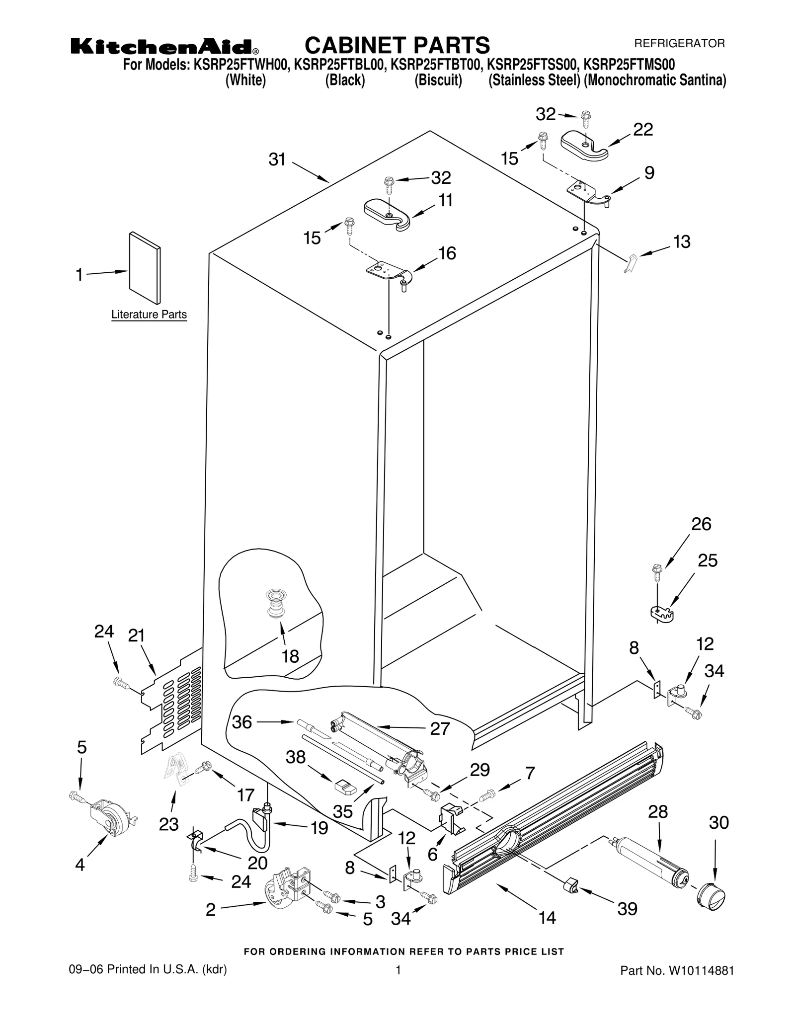 CABINET PARTS