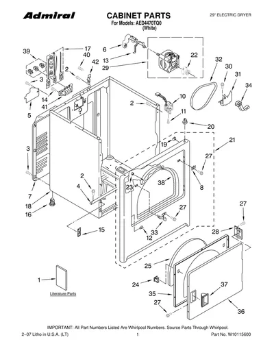 CABINET PARTS