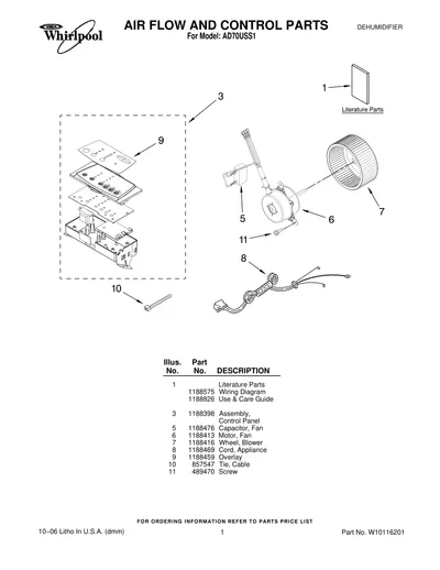 AIR FLOW AND CONTROL PARTS