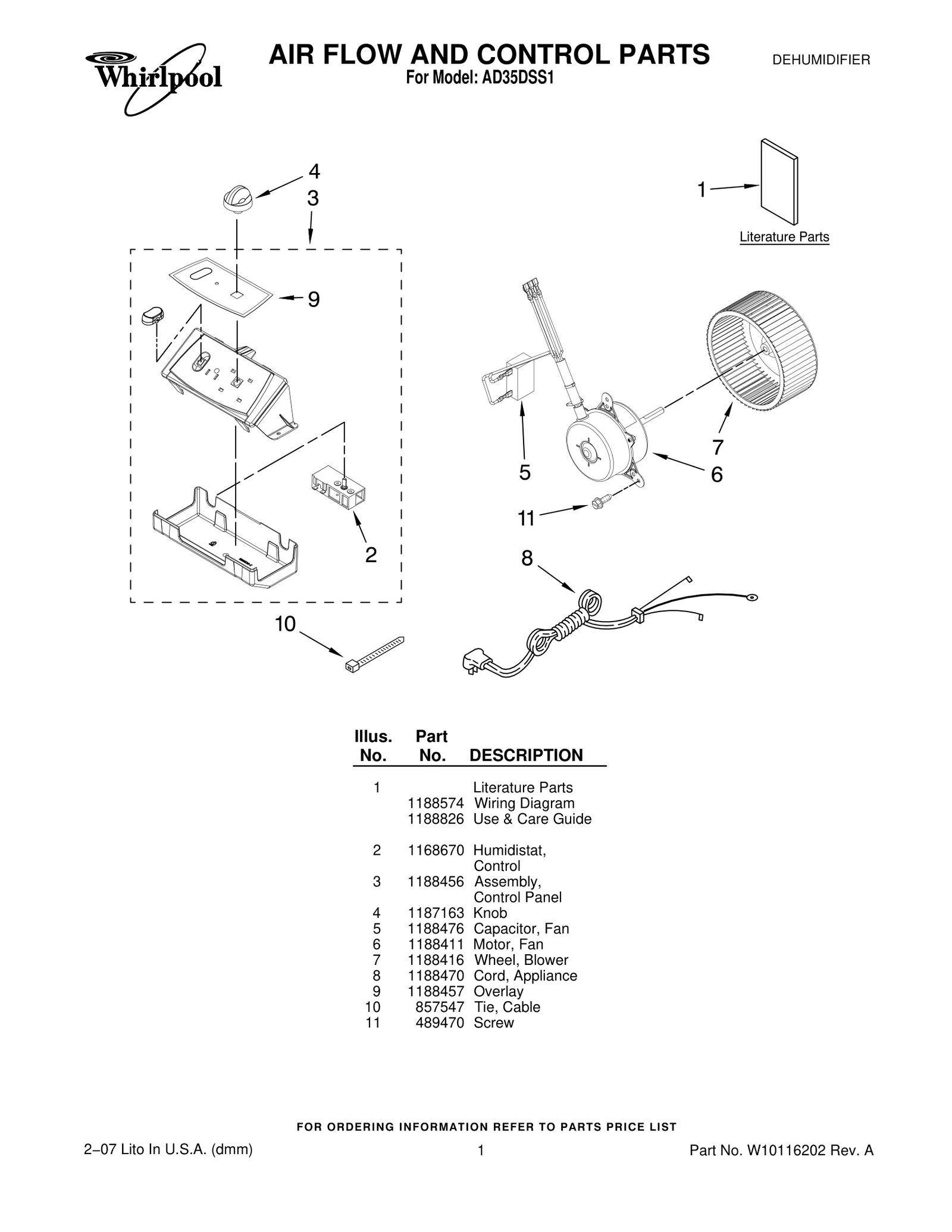 AIR FLOW AND CONTROL PARTS