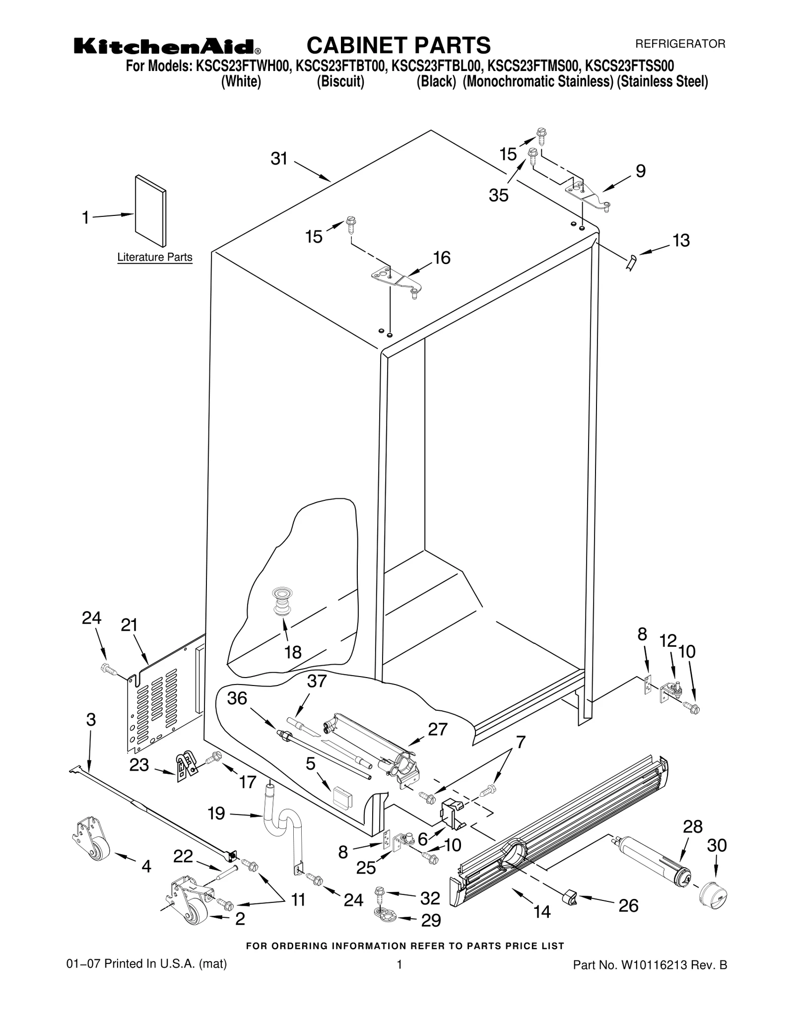 CABINET PARTS
