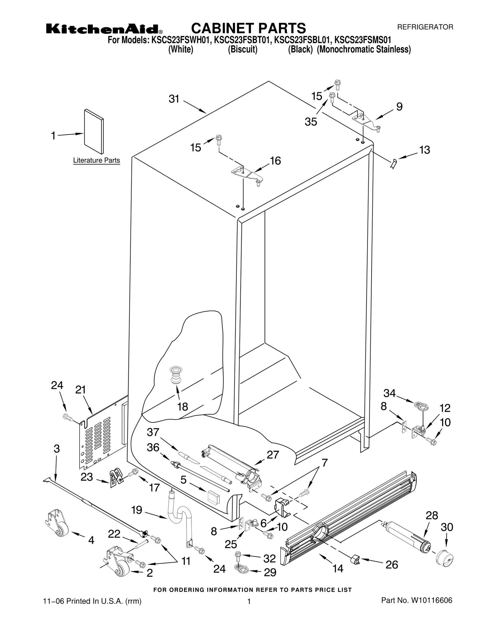 CABINET PARTS