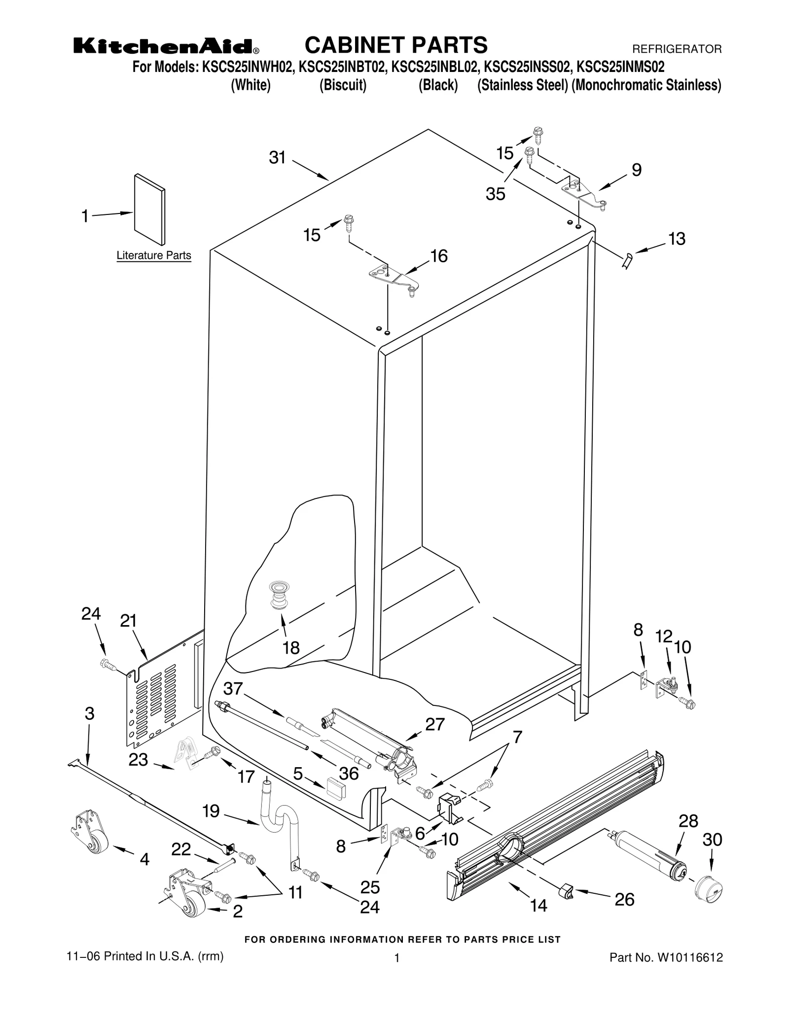 CABINET PARTS