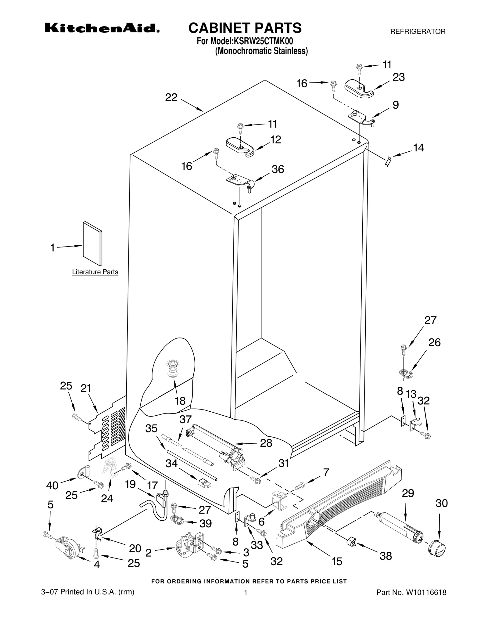 CABINET PARTS