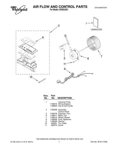 AIR FLOW AND CONTROL PARTS