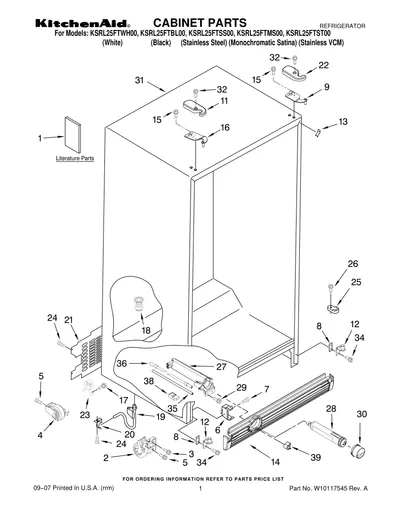 CABINET PARTS
