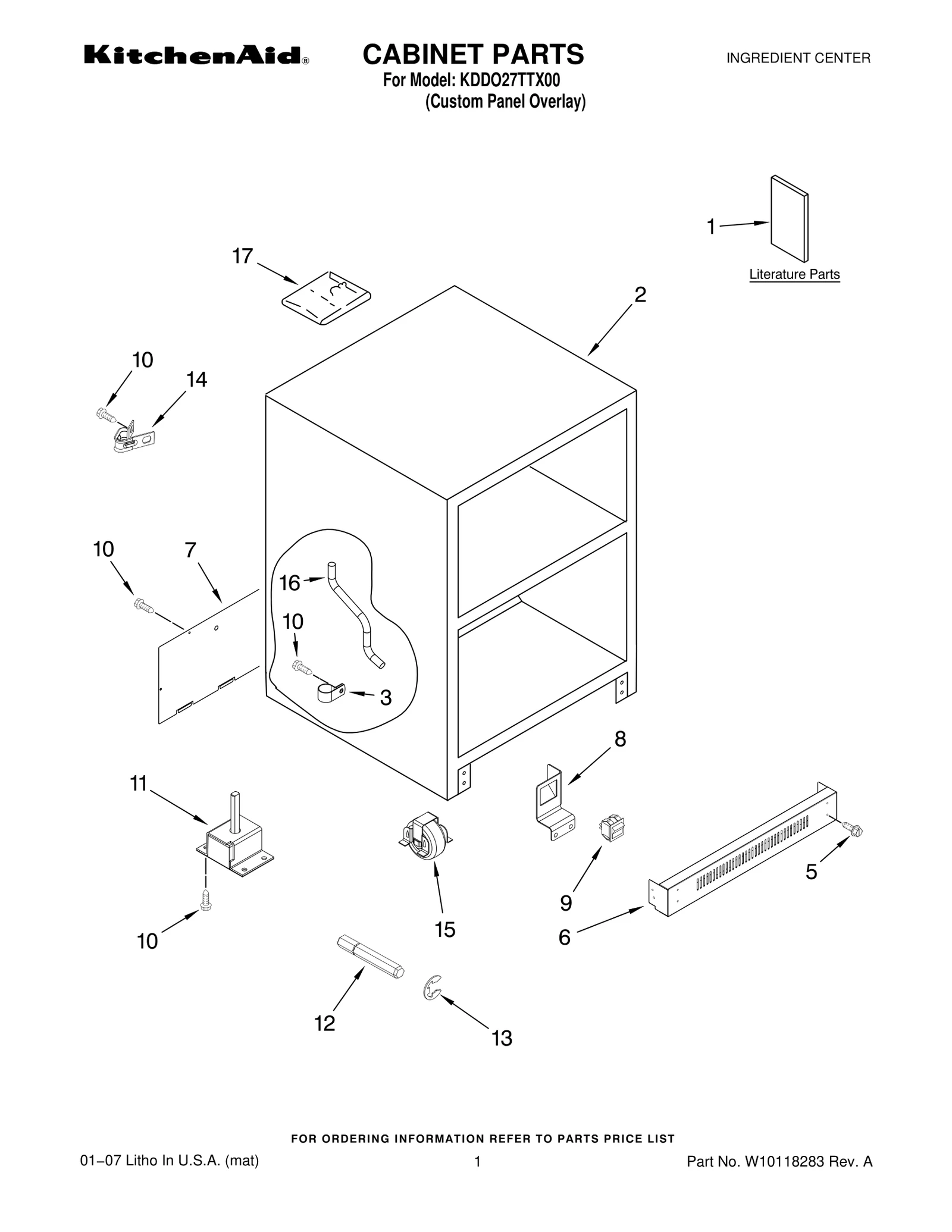 CABINET PARTS