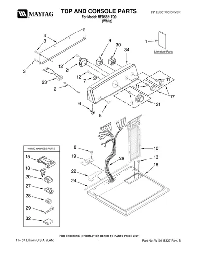 TOP AND CONSOLE PARTS