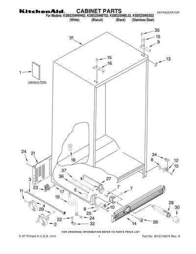 CABINET PARTS