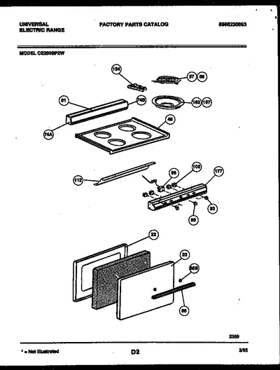 COOKTOP AND DOOR PARTS