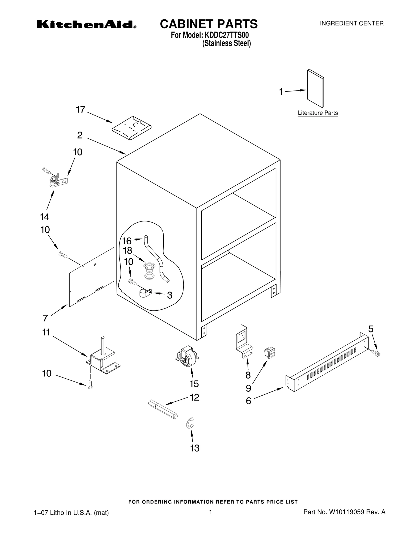 CABINET PARTS