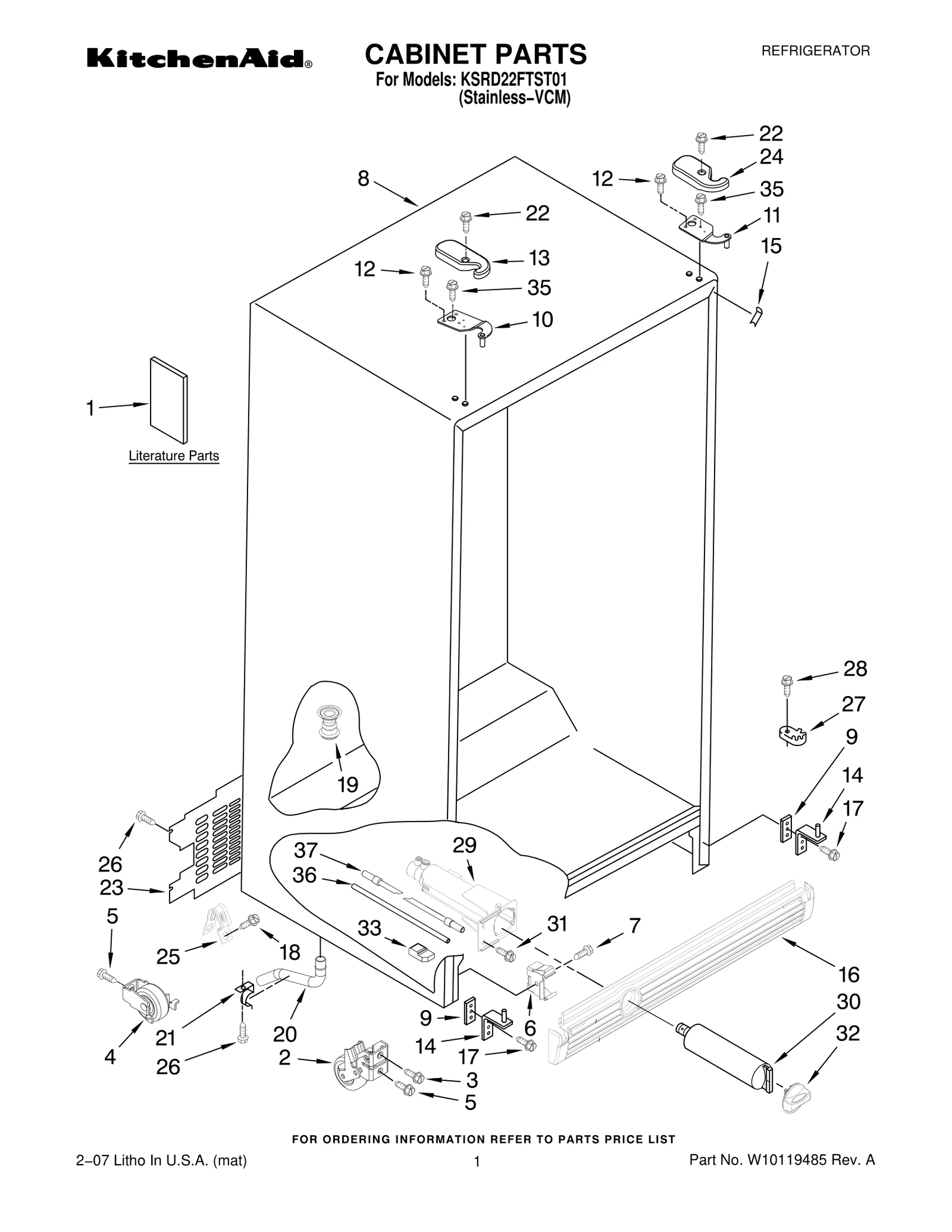 CABINET PARTS