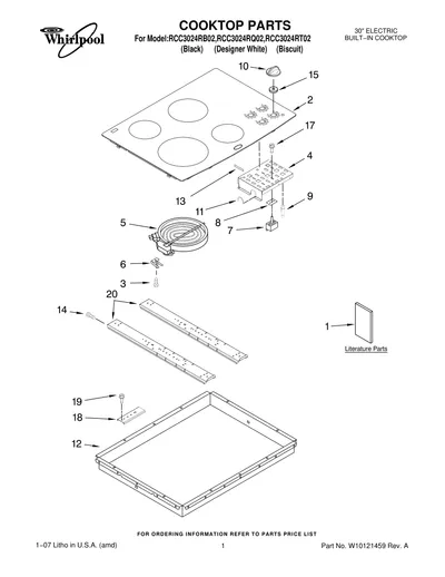 COOKTOP PARTS