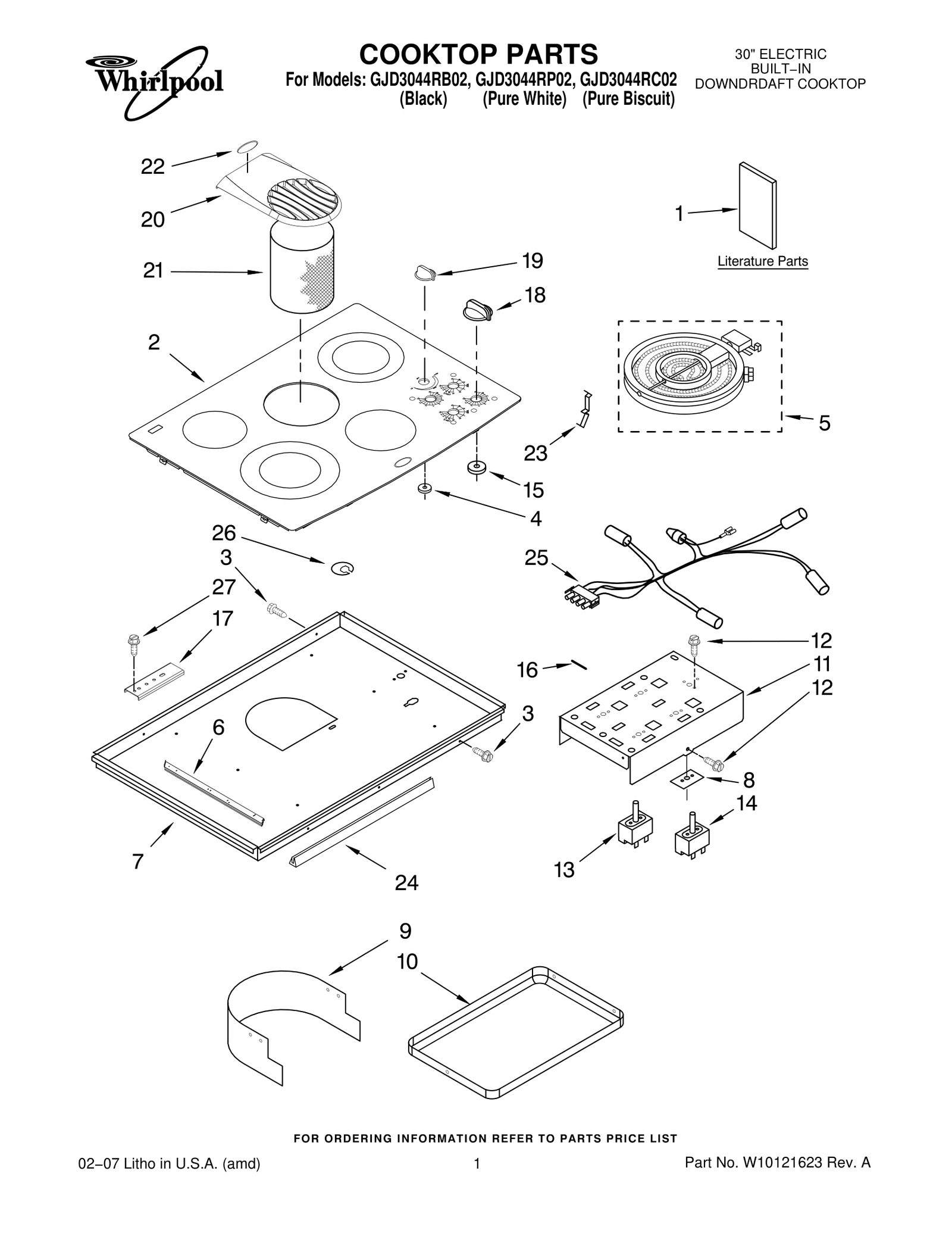 COOKTOP PARTS
