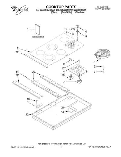 COOKTOP PARTS