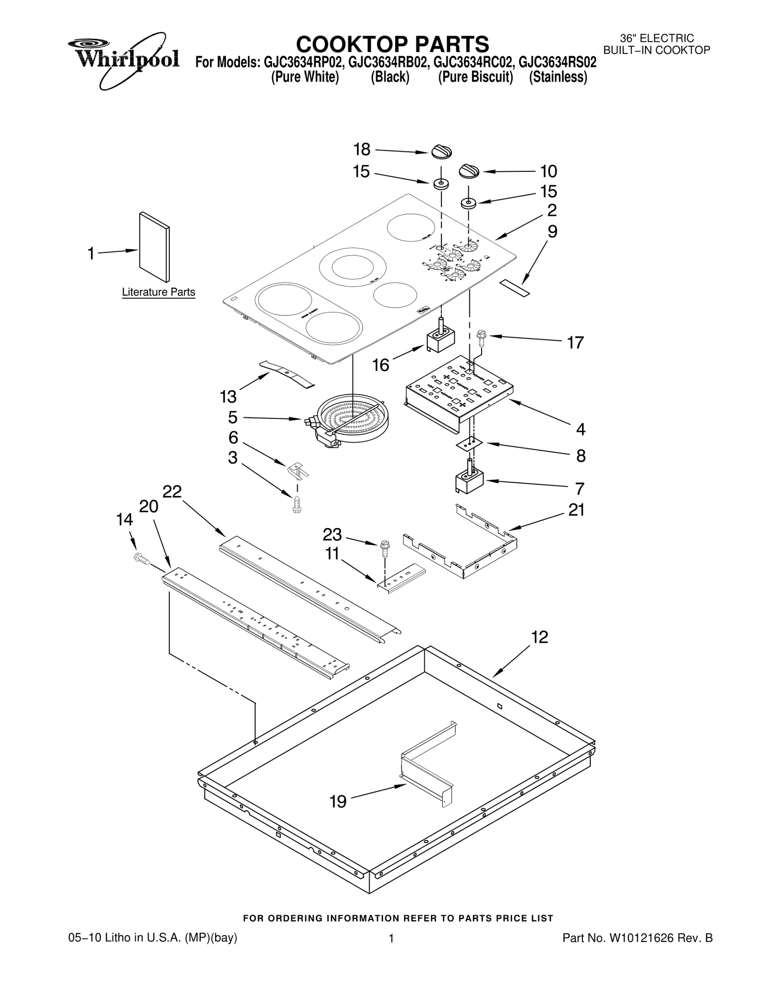 COOKTOP PARTS