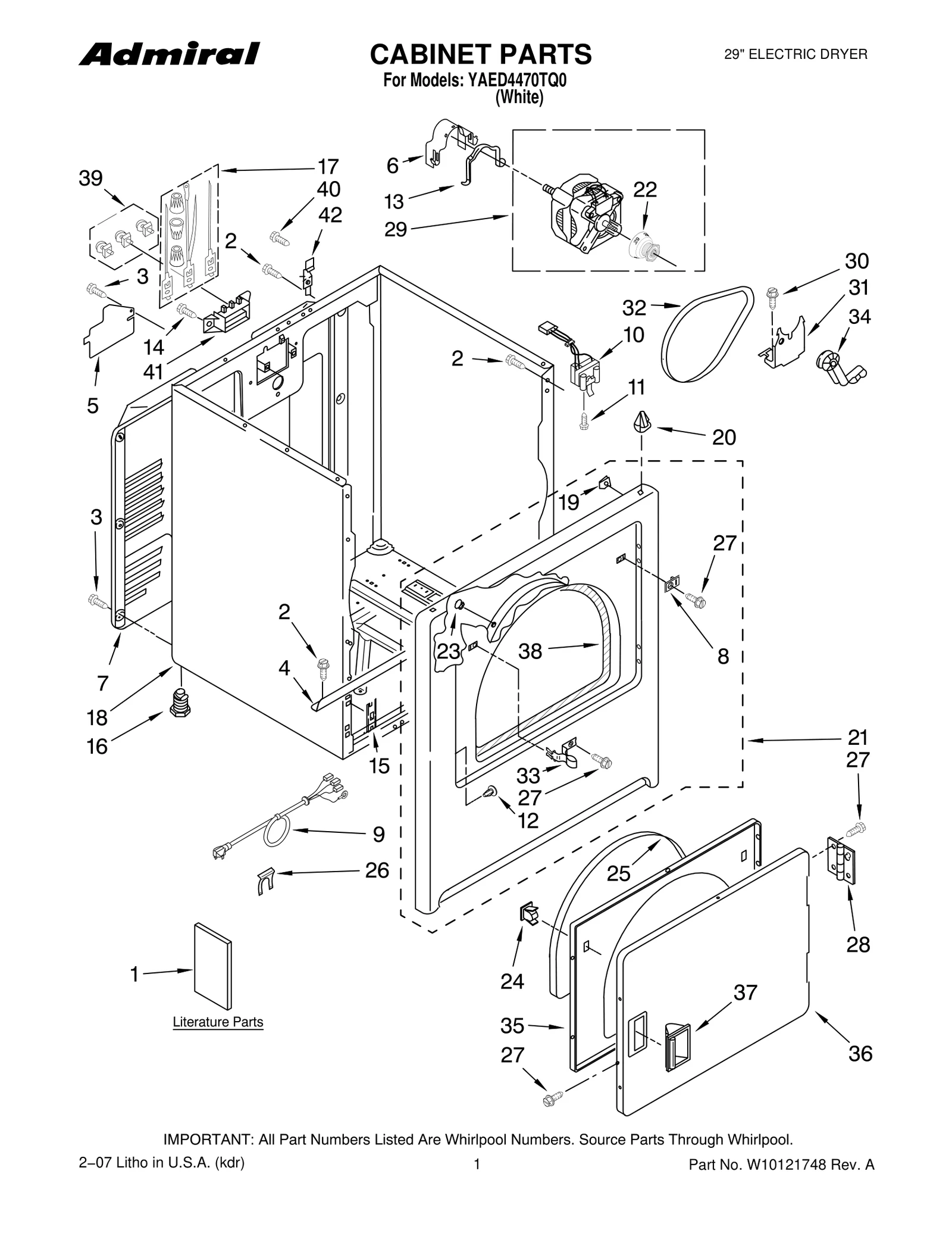 CABINET PARTS