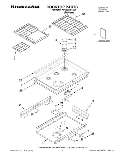 COOKTOP PARTS