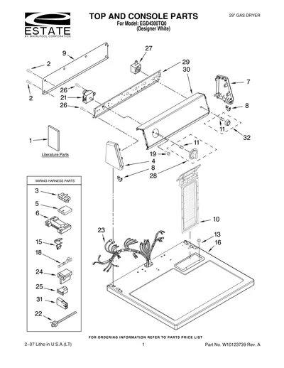 TOP AND CONSOLE PARTS