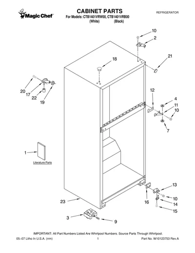 CABINET PARTS