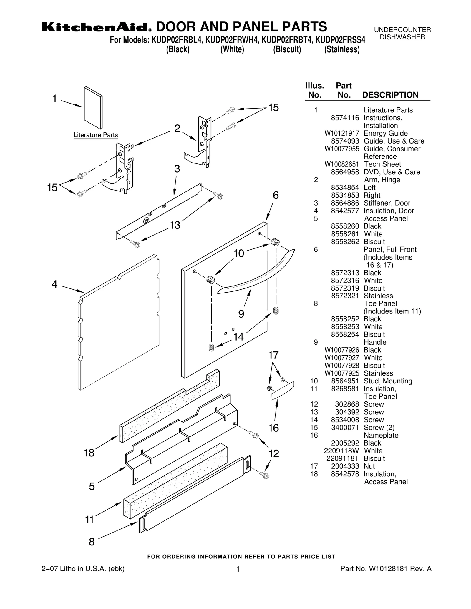 DOOR AND PANEL PARTS