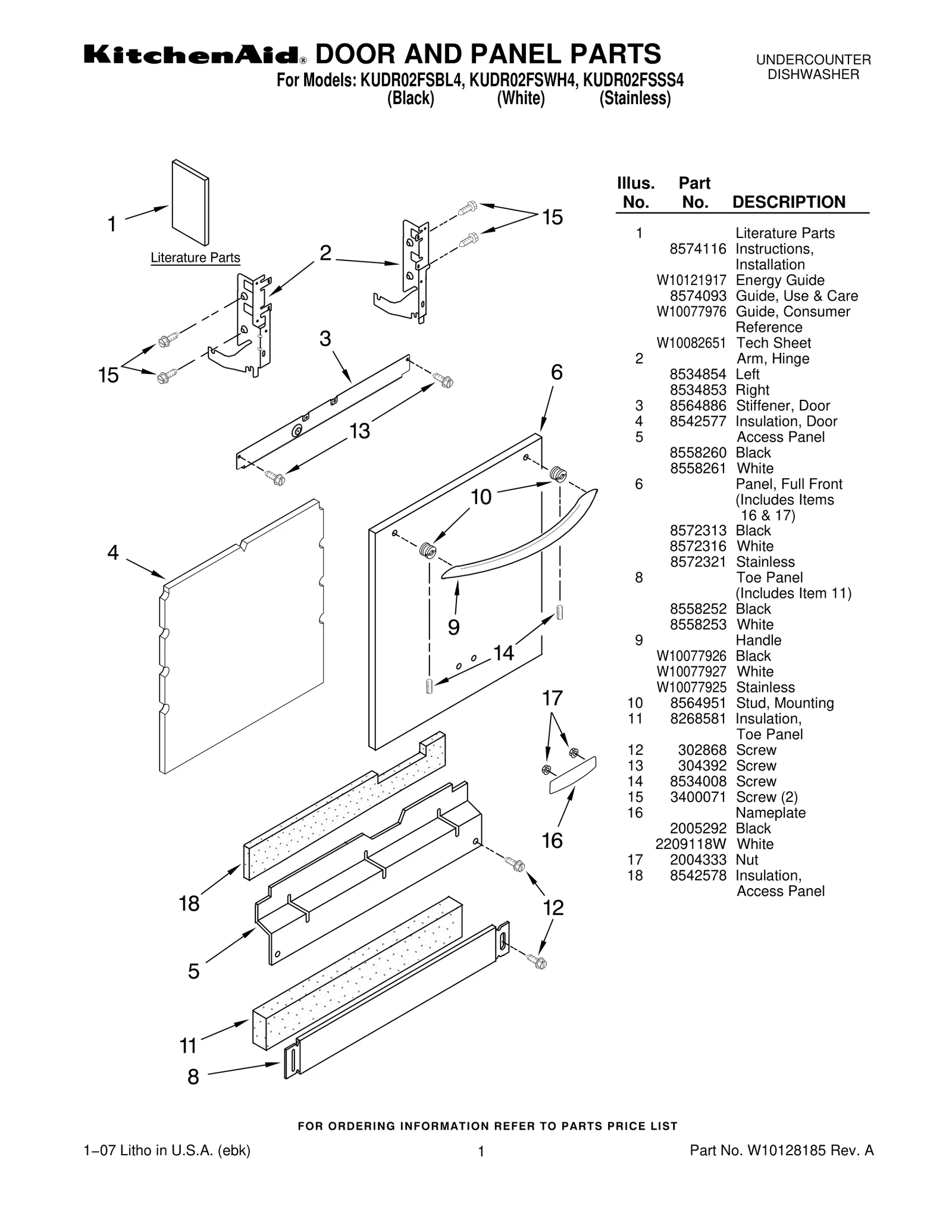 DOOR AND PANEL PARTS