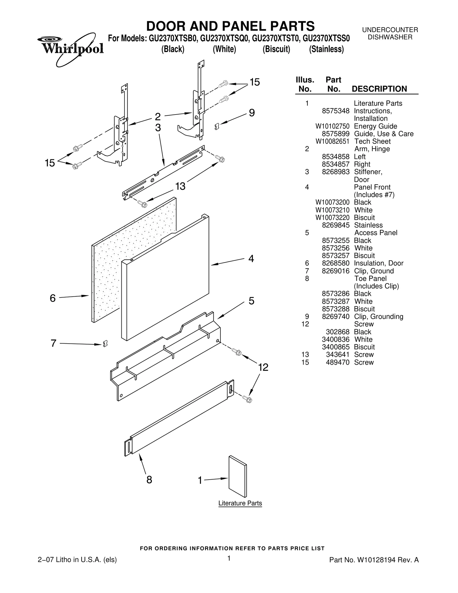 DOOR AND PANEL PARTS