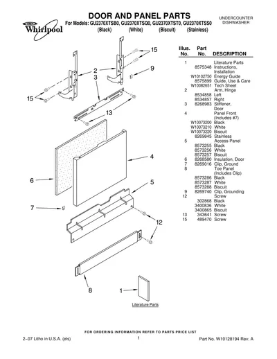 DOOR AND PANEL PARTS