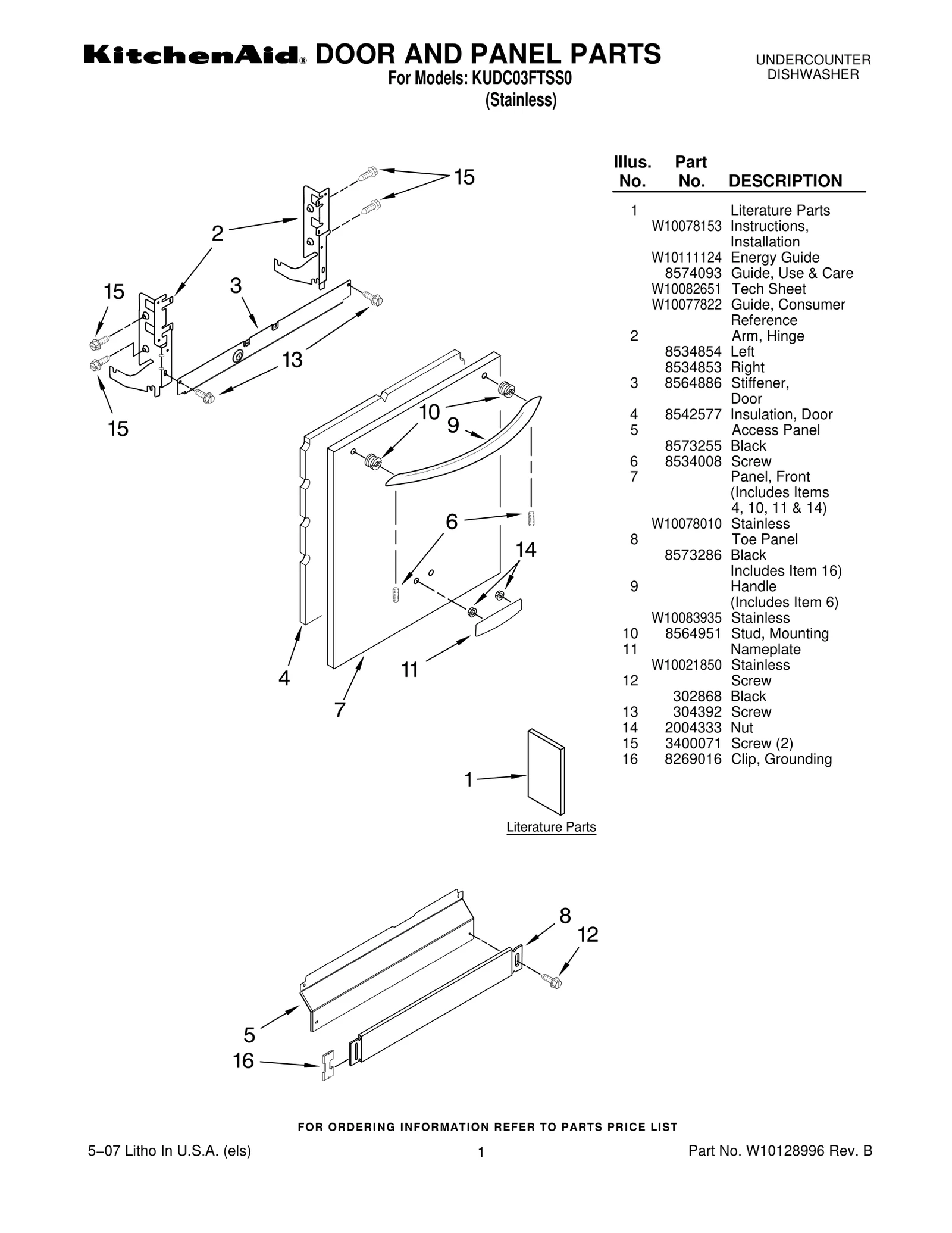 DOOR AND PANEL PARTS