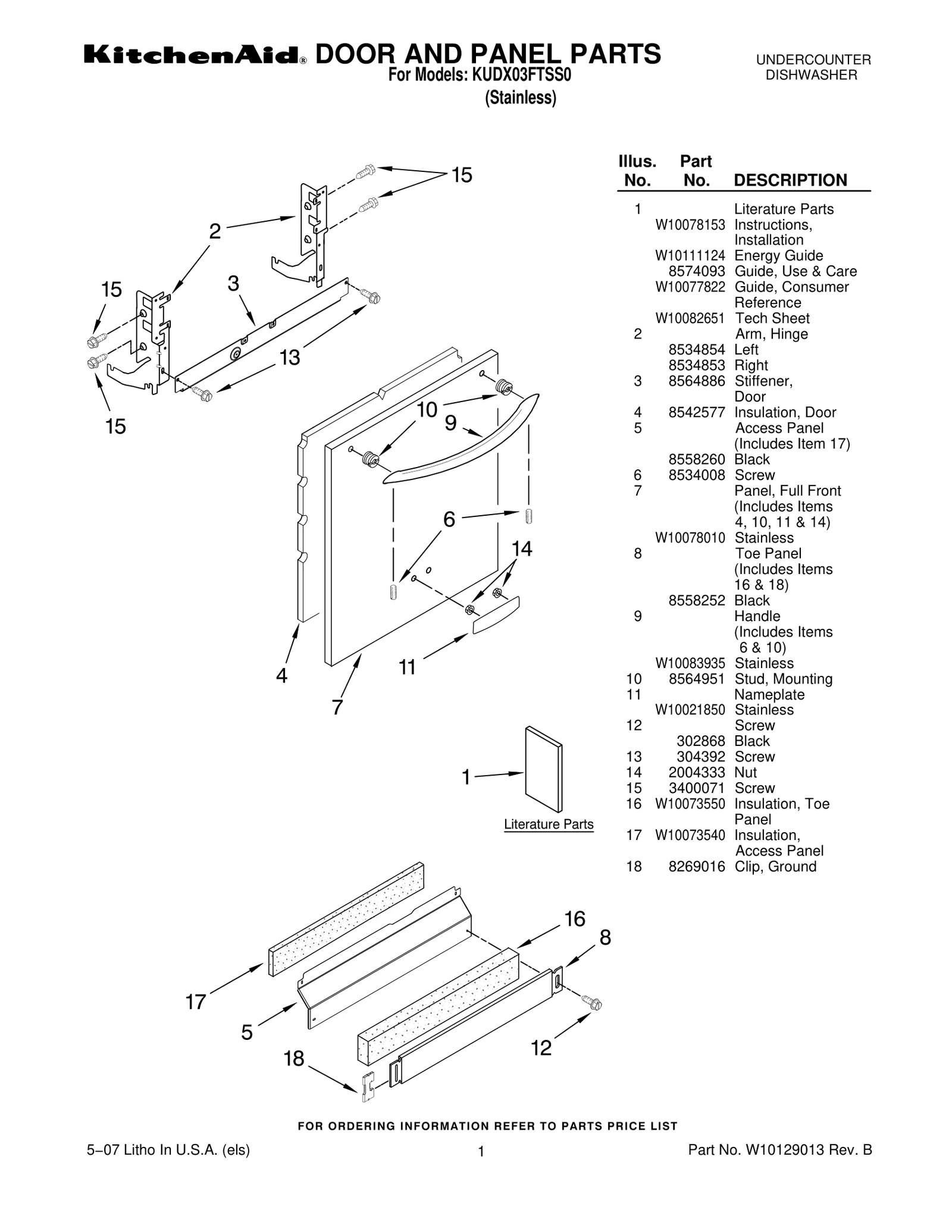 DOOR AND PANEL PARTS