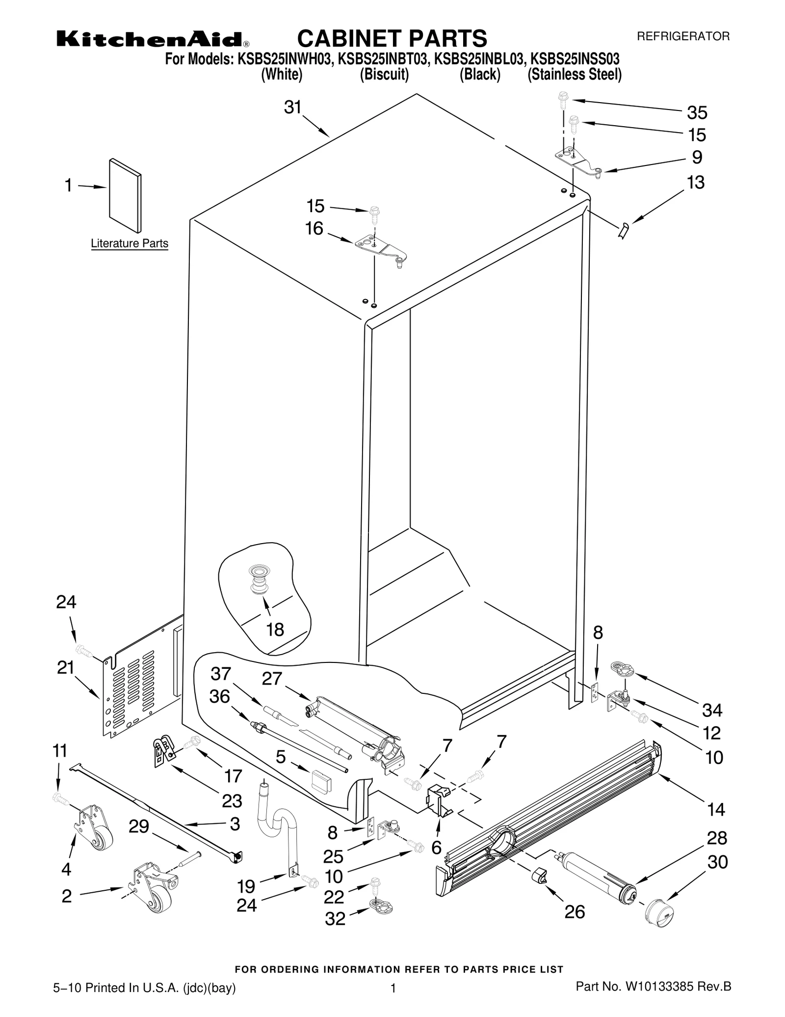 CABINET PARTS