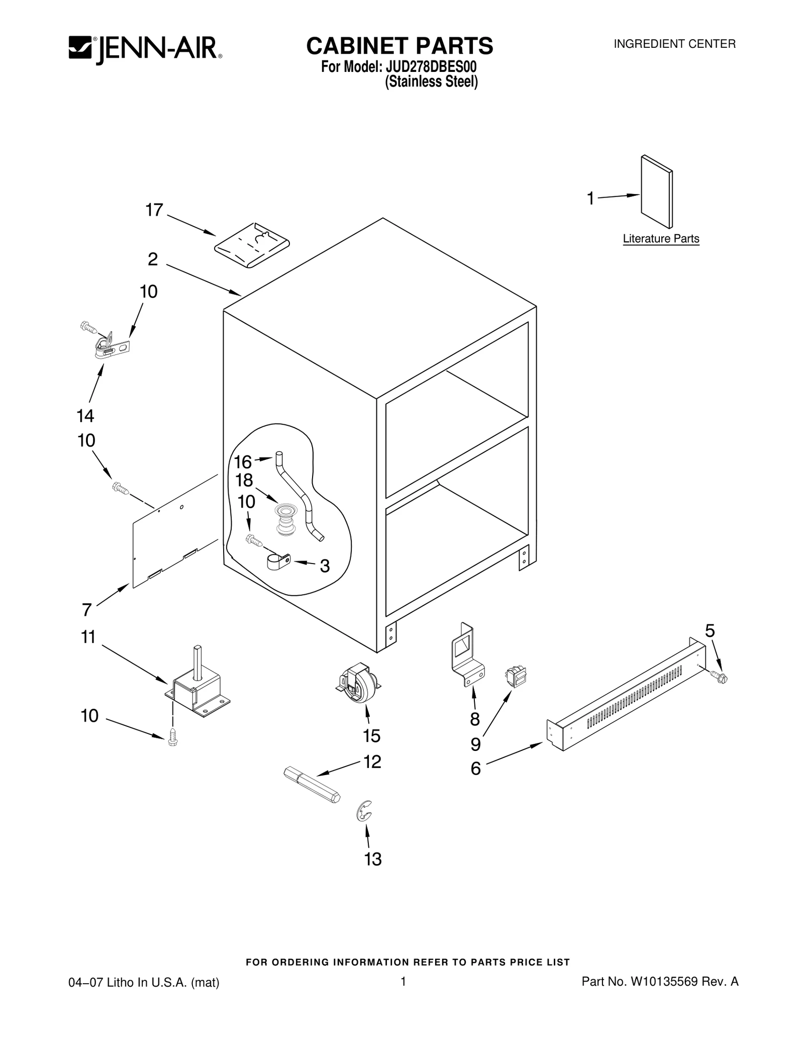 CABINET PARTS