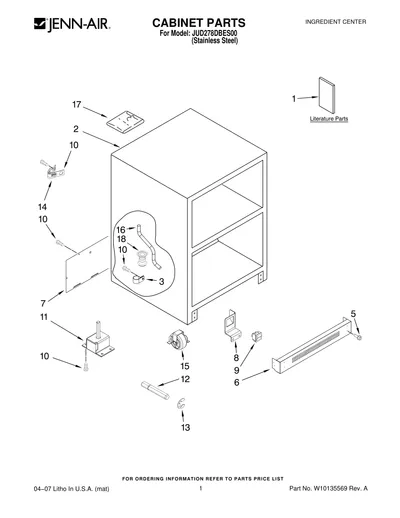 CABINET PARTS