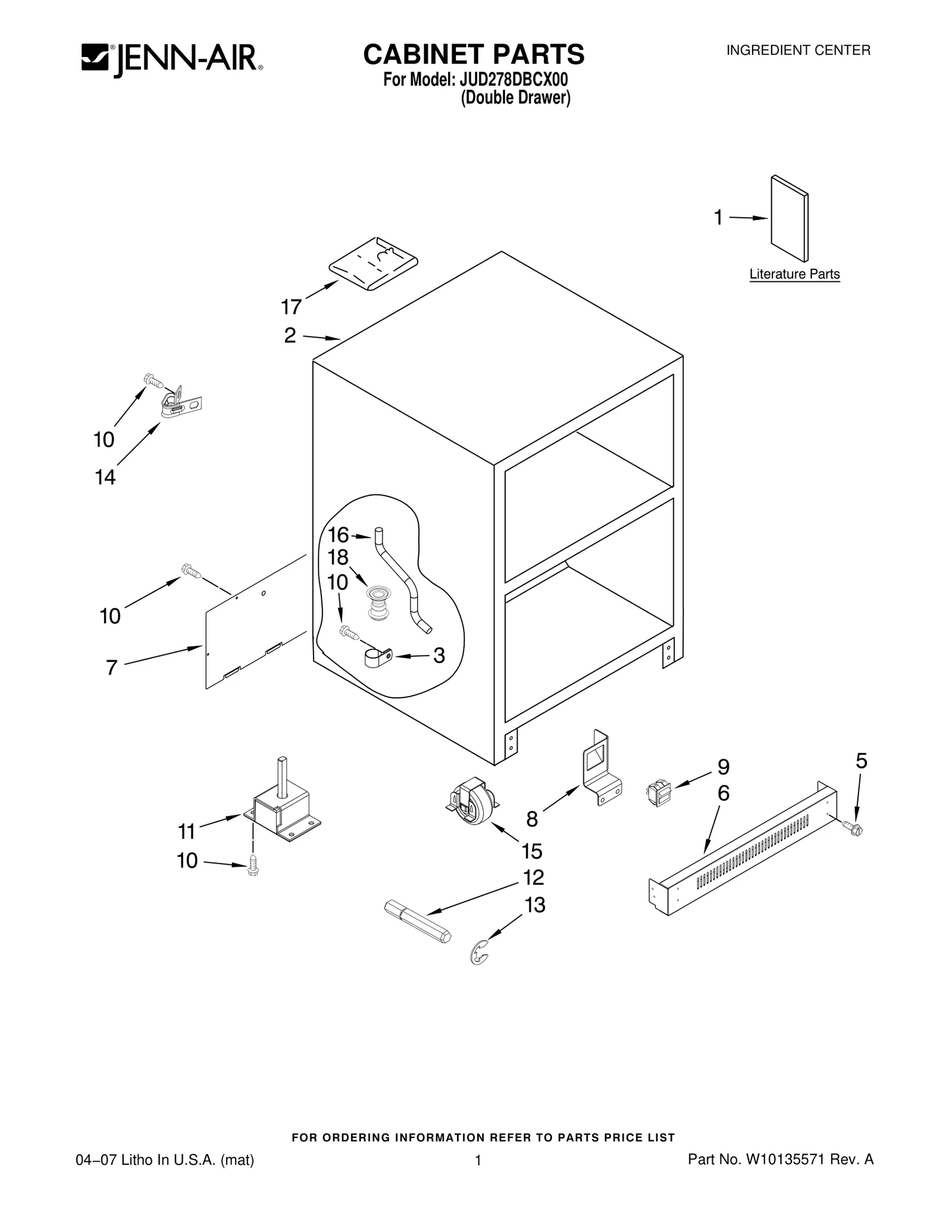 CABINET PARTS