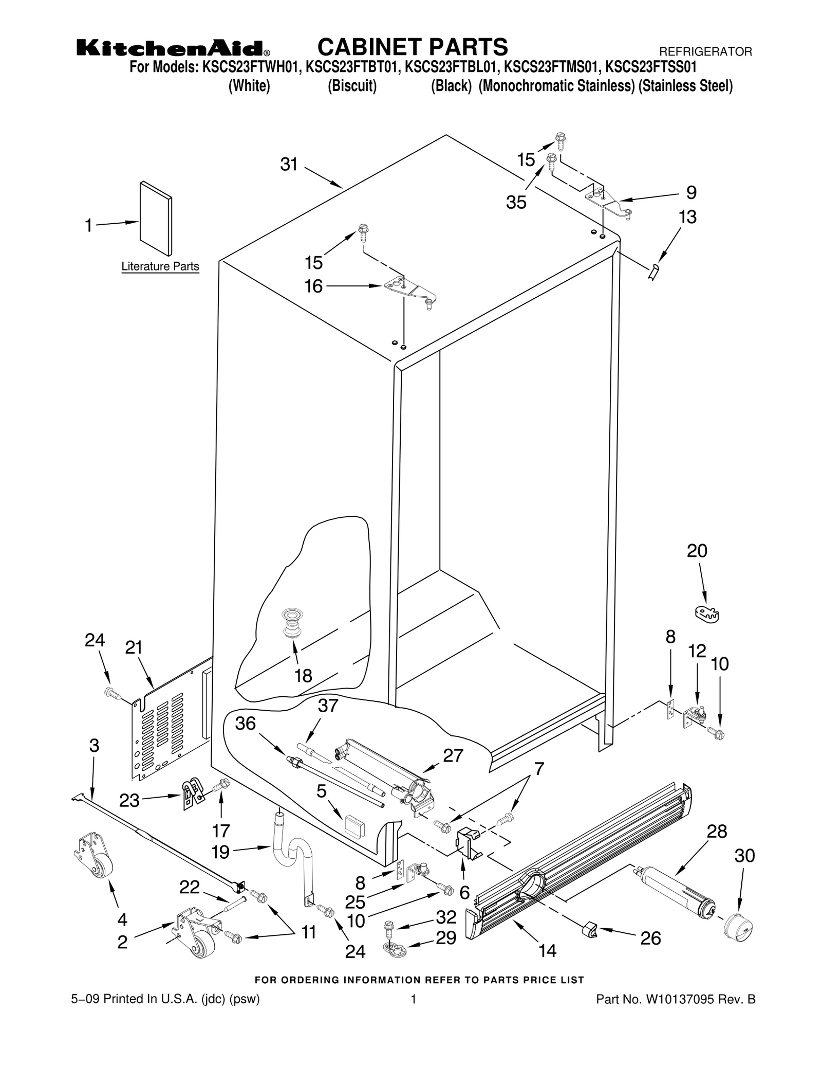 CABINET PARTS