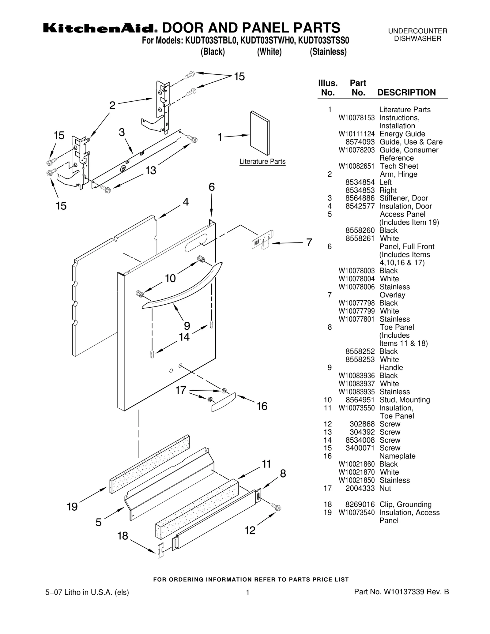 DOOR AND PANEL PARTS