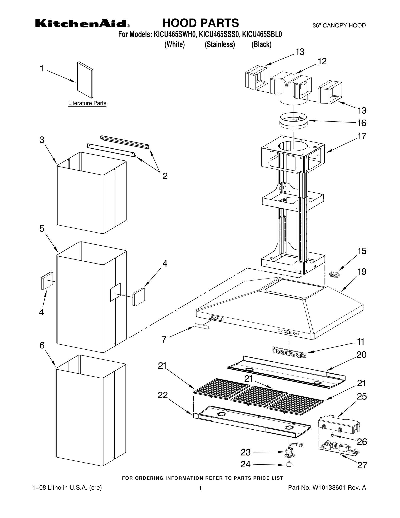 HOOD PARTS