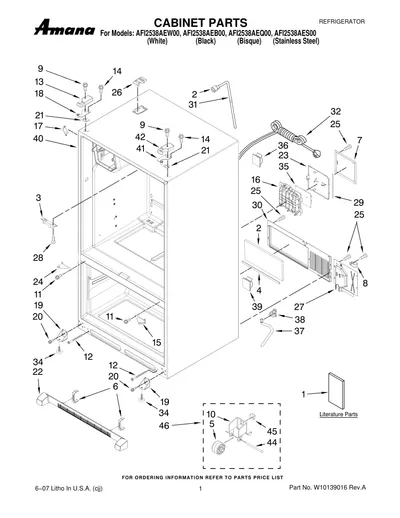 CABINET PARTS