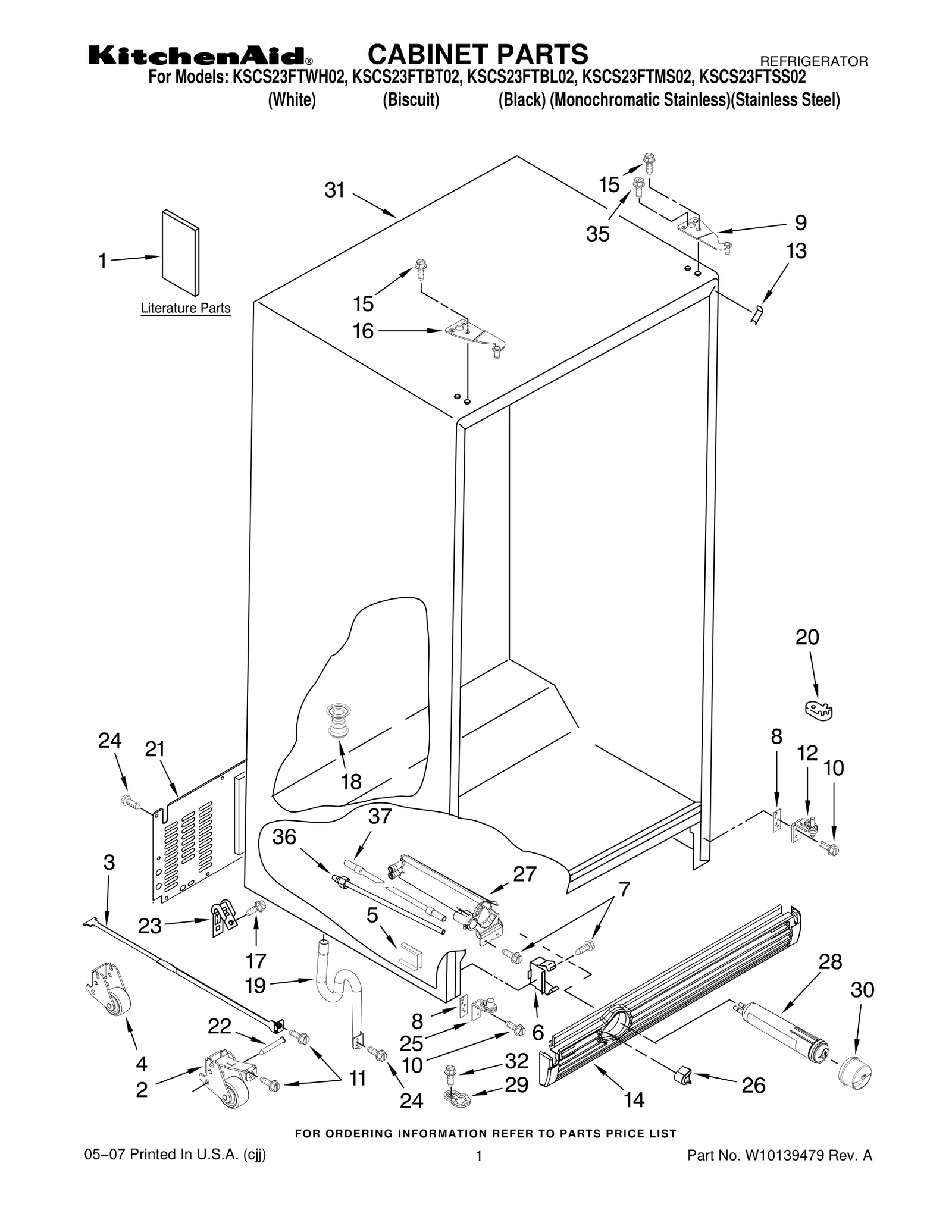 CABINET PARTS