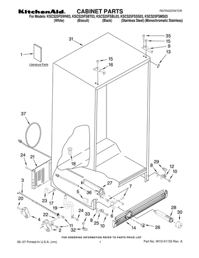 CABINET PARTS