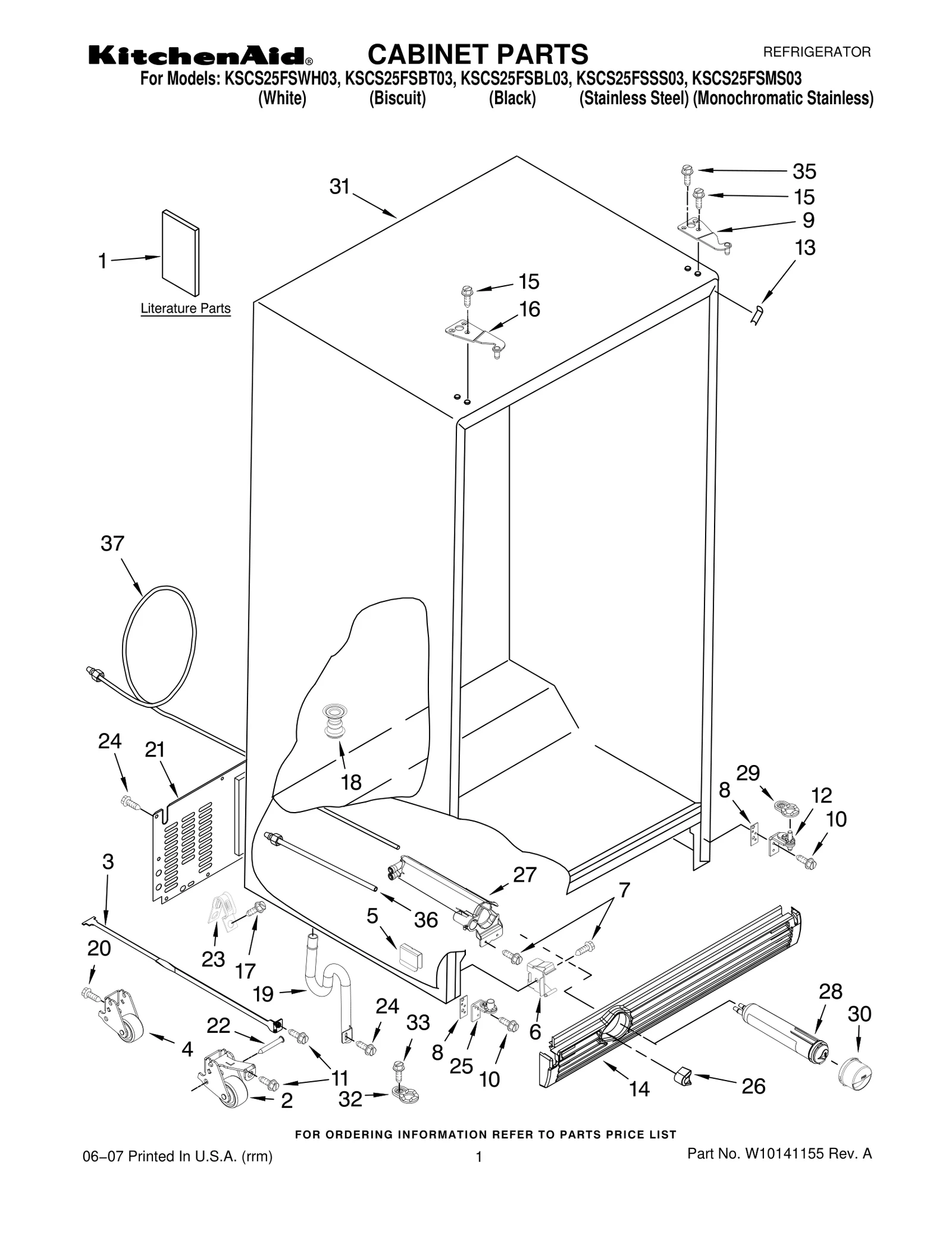 CABINET PARTS