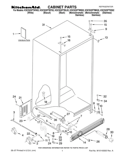 CABINET PARTS
